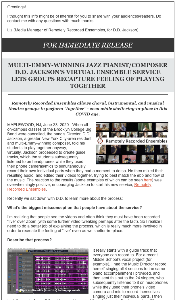 Virtual Ensemble service
